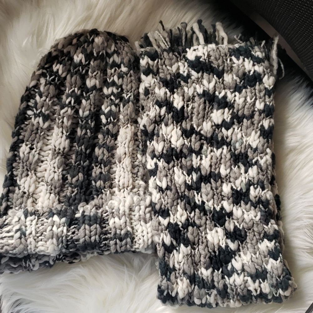Scarf and hat